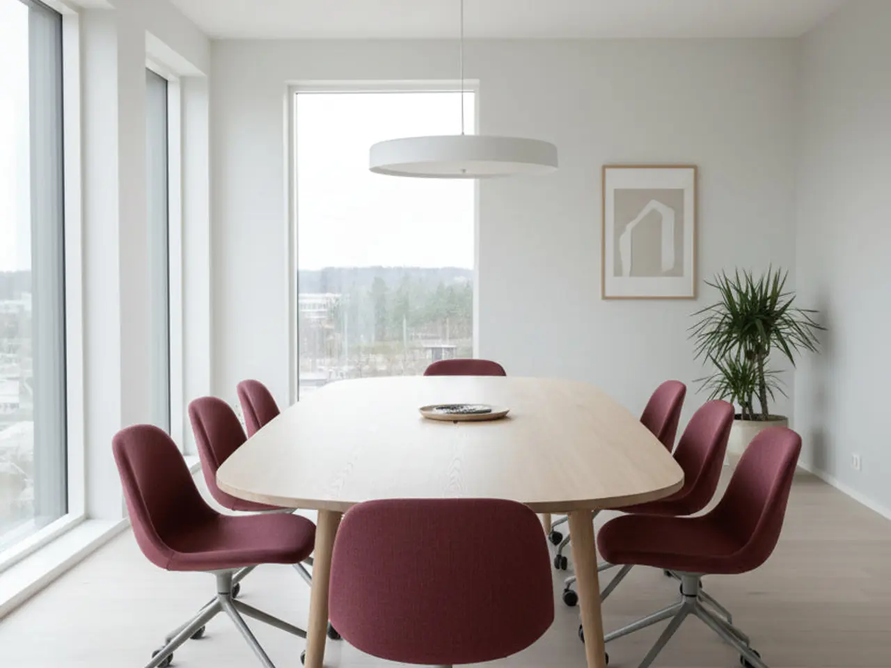 Billede 2 - Muuto Fiber Side Stol – Rød/Gråt Stel