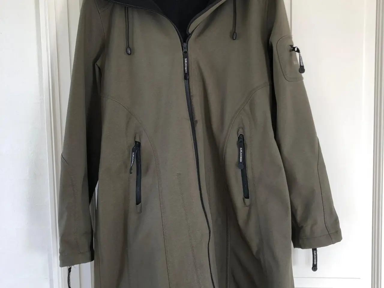 Billede 1 - Ilse Jacobsen softshell olivengrøn regn frakke.
