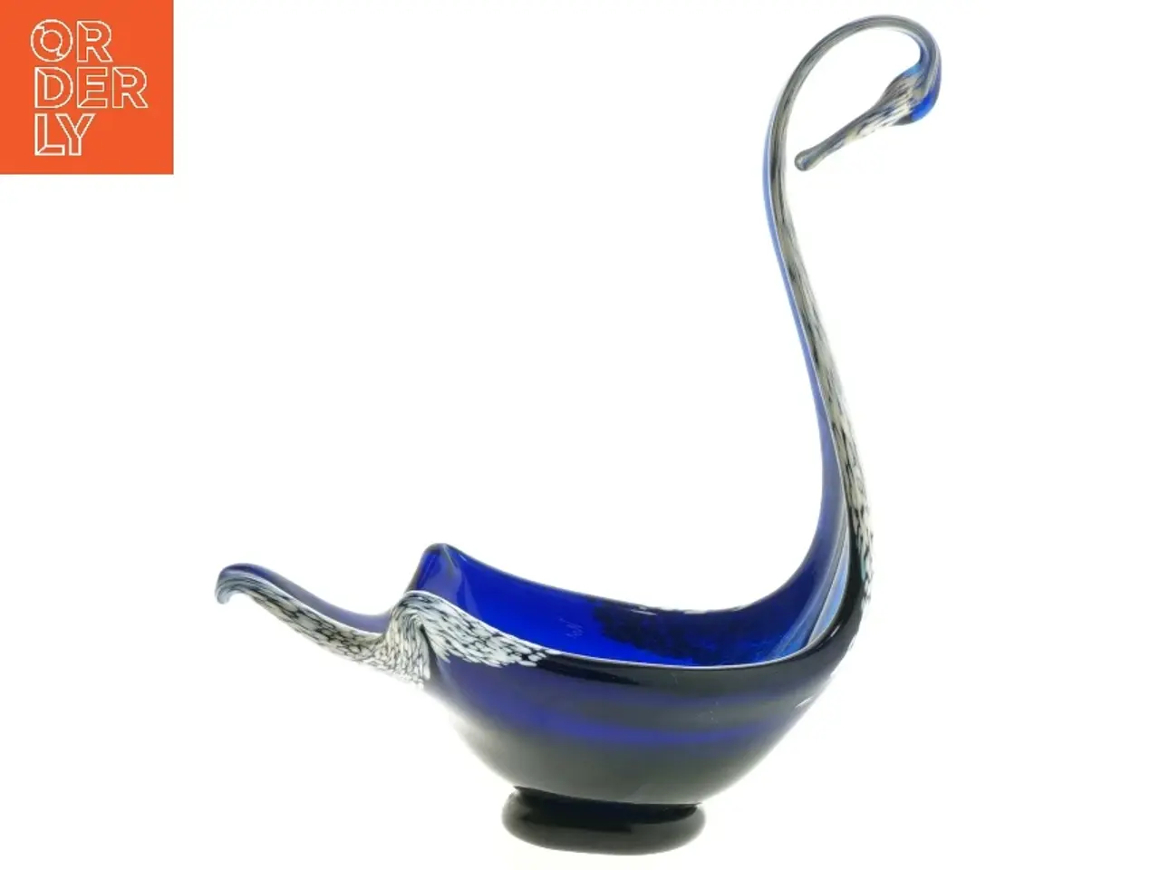 Billede 1 - Blåt glas kunstobjekt (str. 17x25 cm)