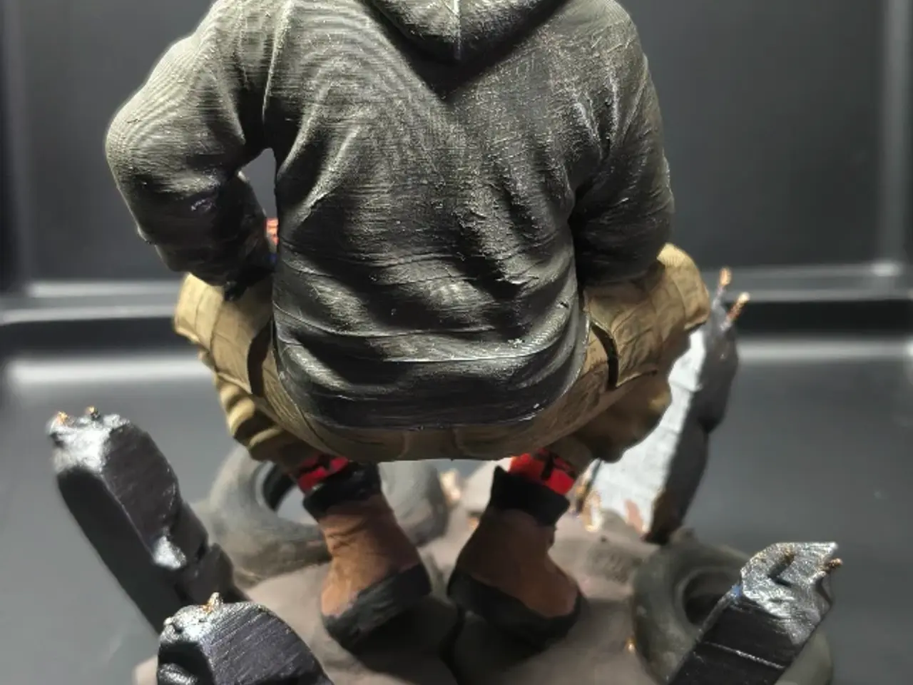 Billede 3 - Håndmalet Spider-Man figur – unik samlerfigur