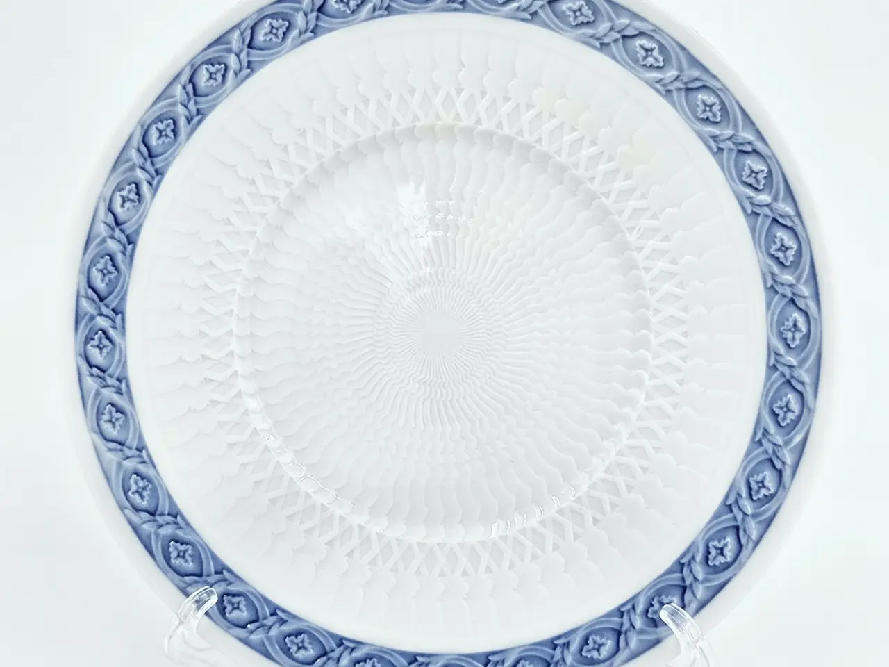 Billede 1 - Blå Vifte Sildetallerken nr. 1212-11521. Sortering 3