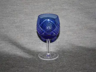 Bøhmer glas i blå ca 10 cm høje