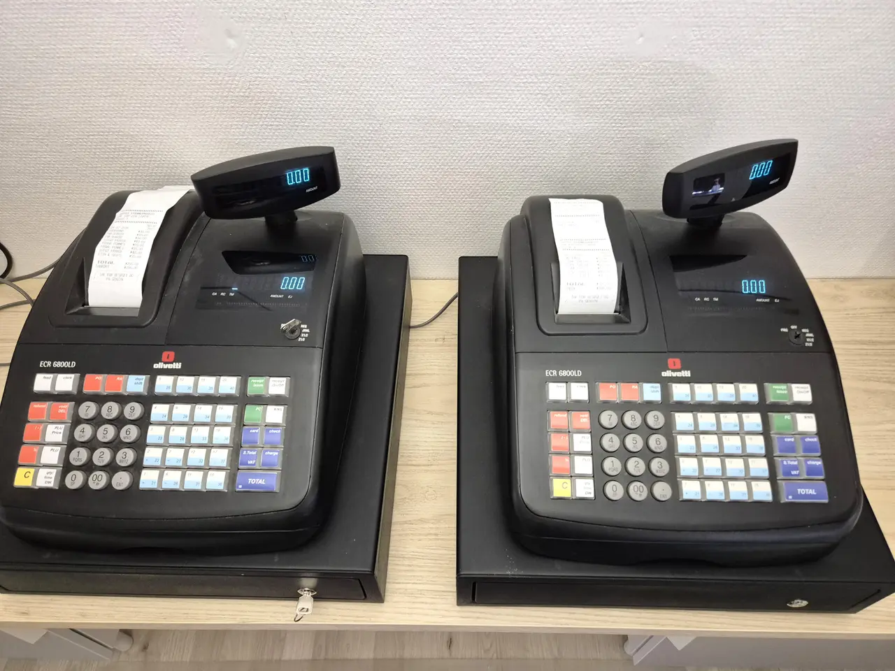 Billede 1 - 2 stk Olivetti ECR 6800LD Kasseapparater