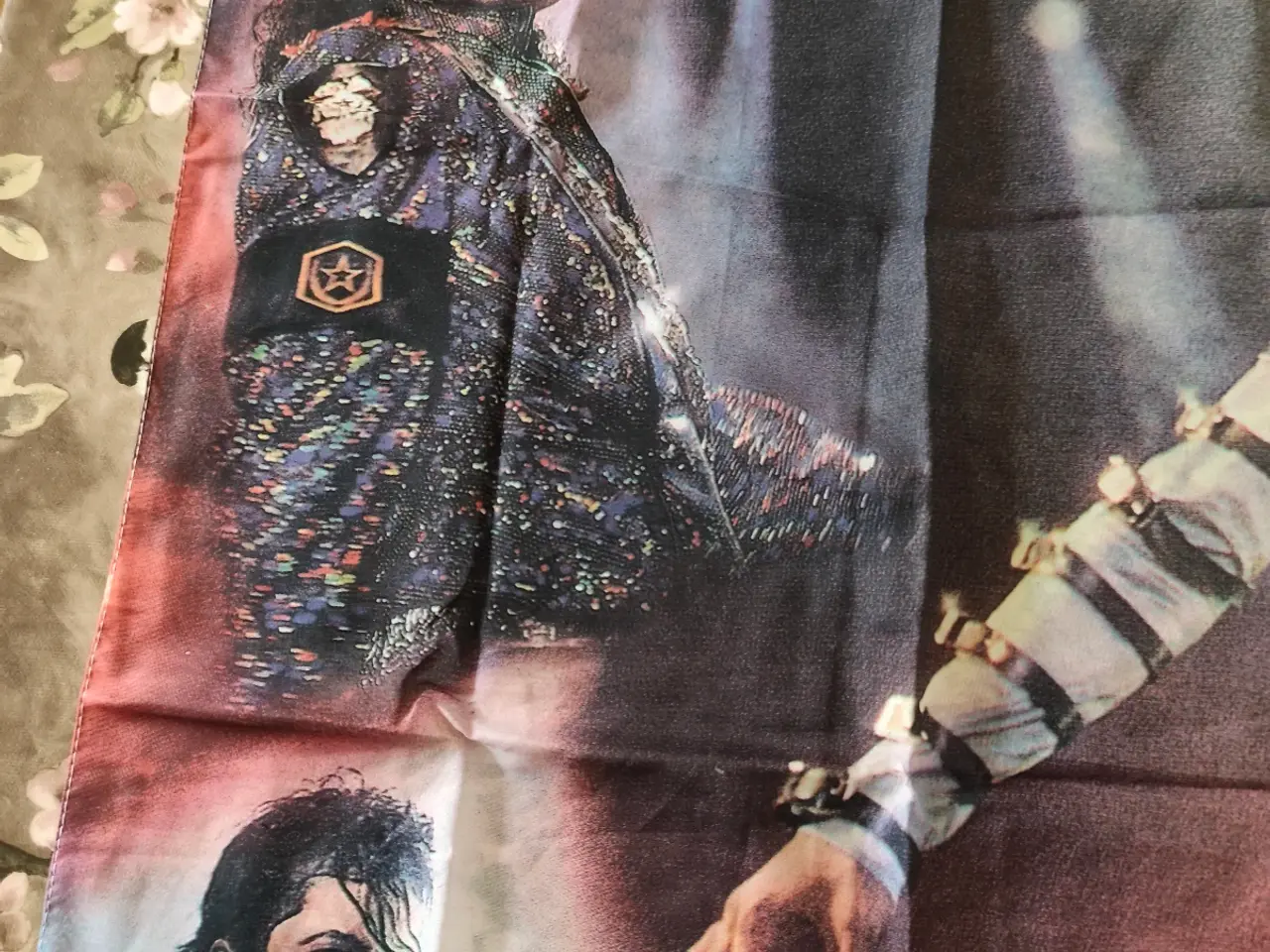 Billede 2 - Flot stort Michael Jackson flag