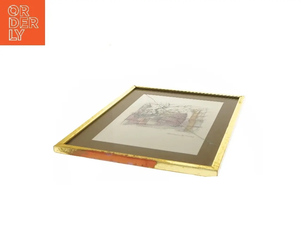 Billede 3 - Mads Stage Aarhus tegning (str. 42,5x32 cm)
