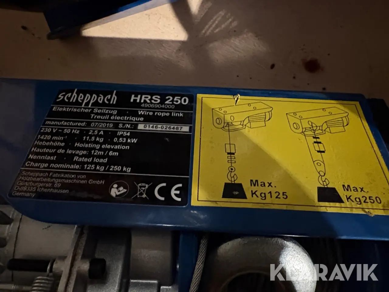 Billede 12 - Taljer Scheppech HRD250 - 2 styks