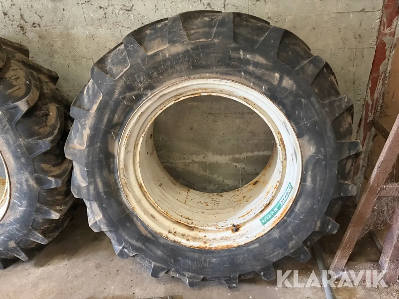 Billede 4 - Tvillingehjul Michelin/kleber 16.9R34 2 styk med spænder