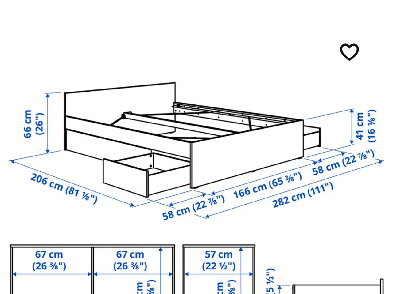 Billede 3 - 3/4 Ikea seng med springmadras og topmadras