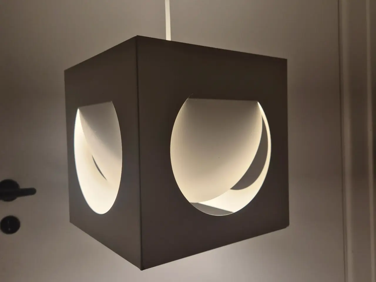 Billede 2 - Kubisk retrolampe af japanske Shogo Suzuki