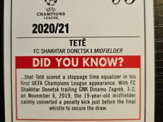 Tete 25/99 Fodboldkort