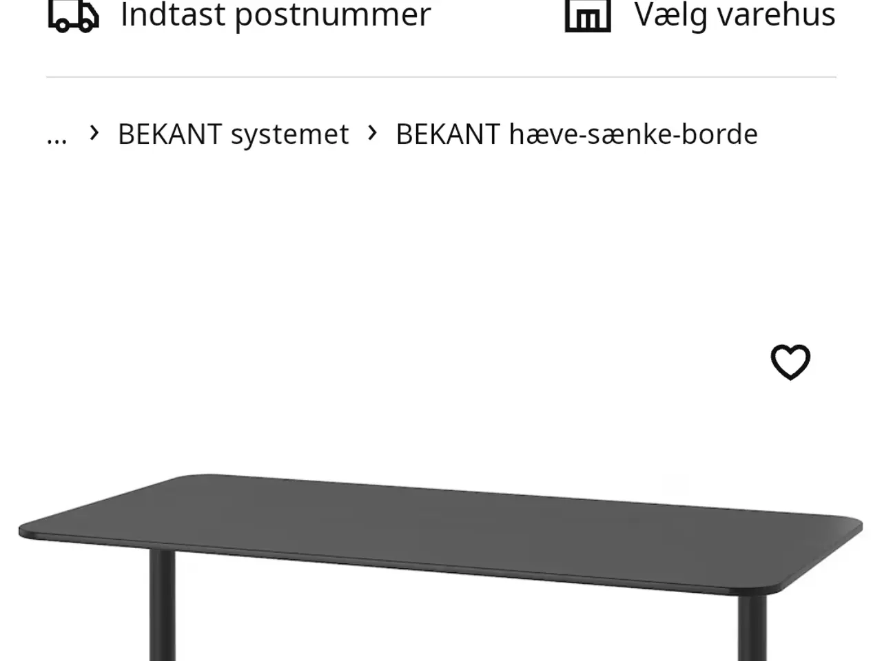 Billede 2 - Ikea bord to str. 60x120  500,- eller 80x160 700,-