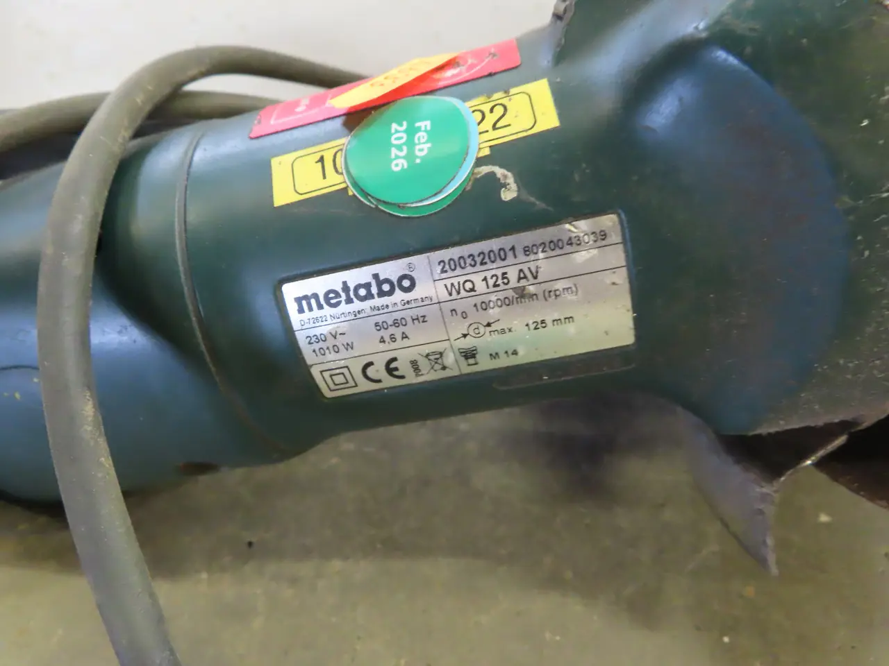 Billede 2 - Vinkelsliber METABO WQ 125 AV