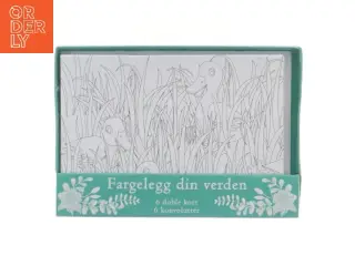 Farvelægningskort med konvolutter (str. 15,4x10,9 cm)