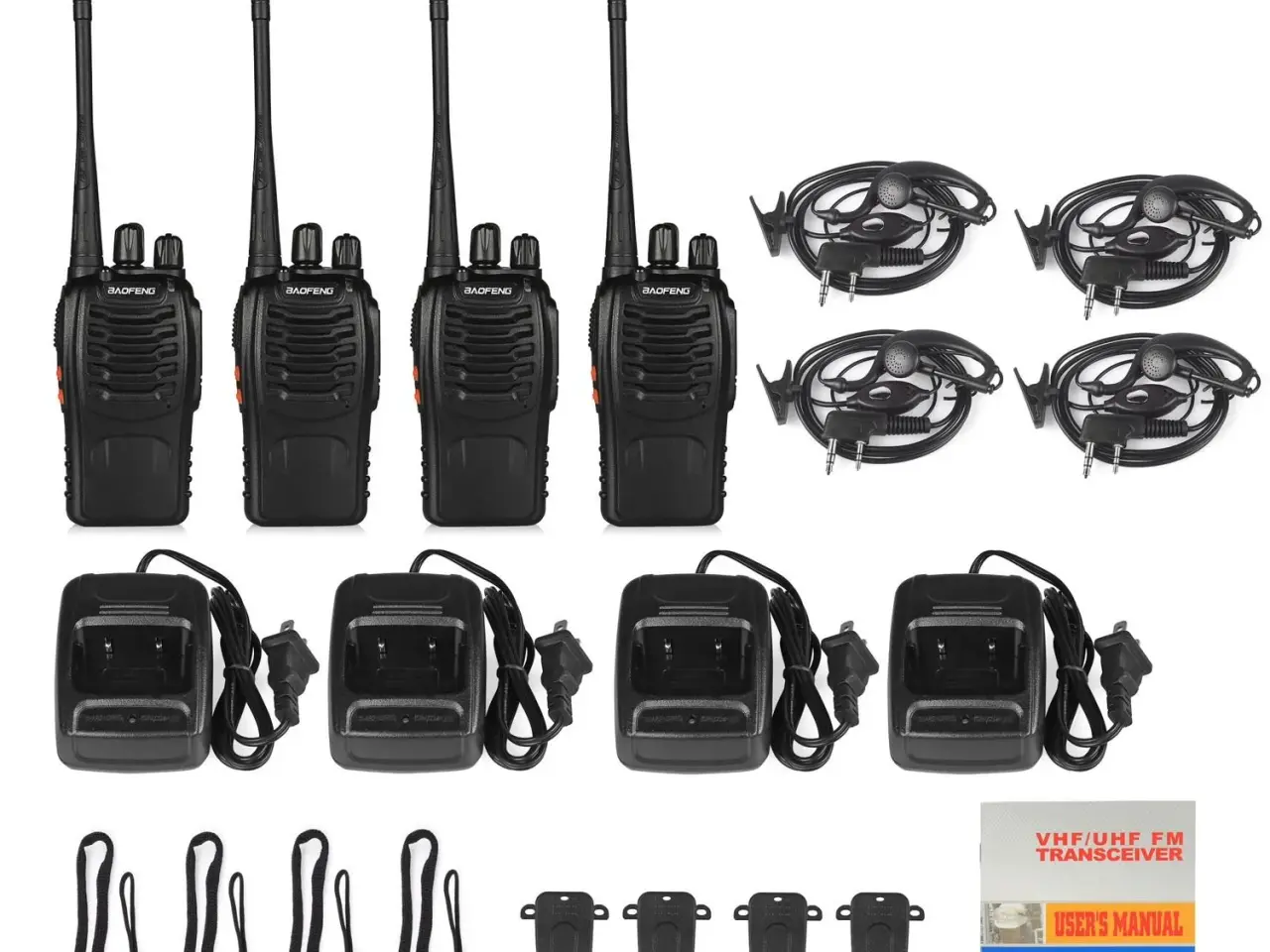 Billede 1 - NY! 4 x Baofeng 888S Radio / Walkie Talkie