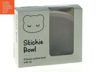 Silikone sugebundsskål med låg (str. 14 x 12 cm)
