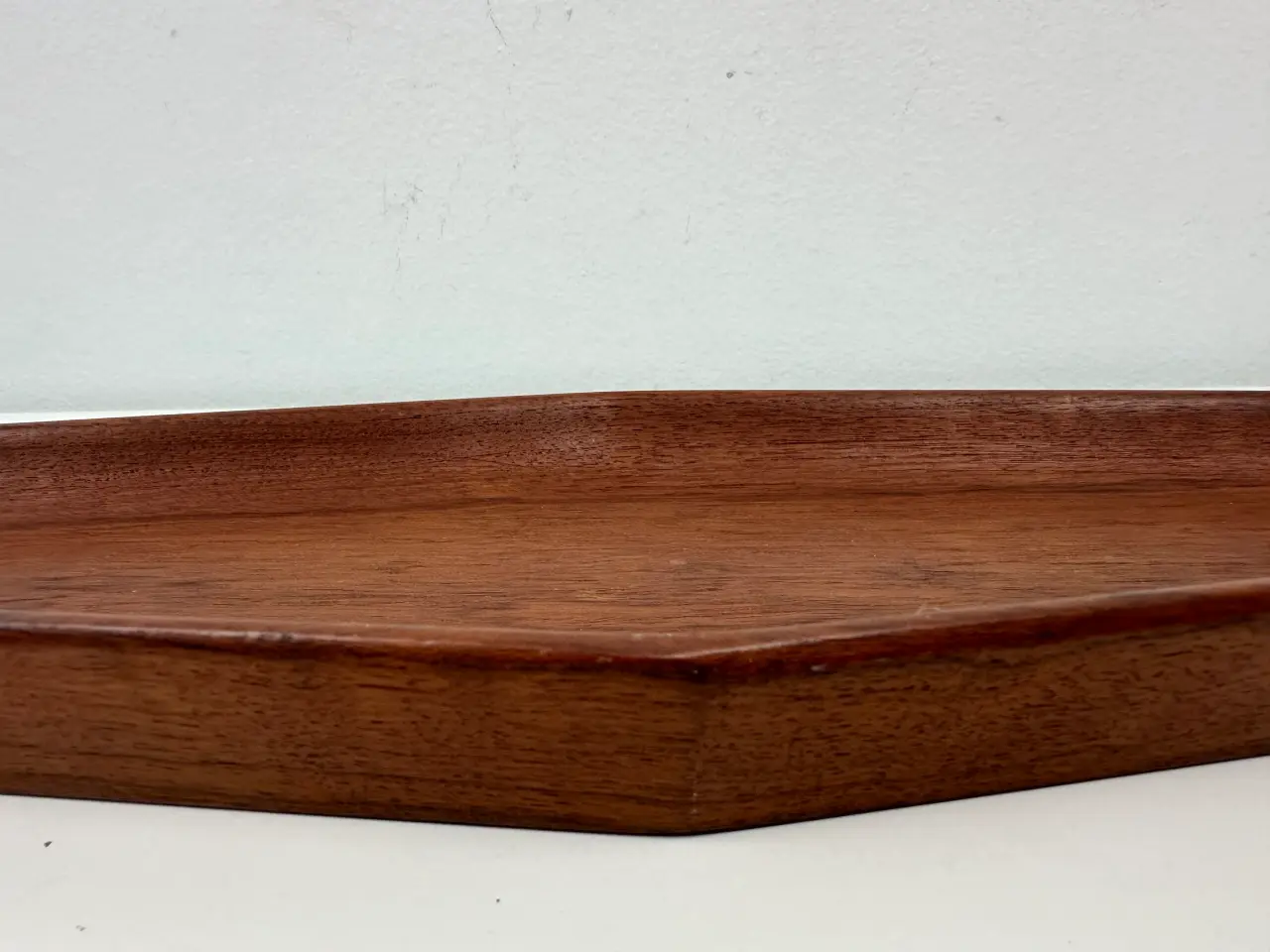 Billede 3 - Aflangt retro teak fad
