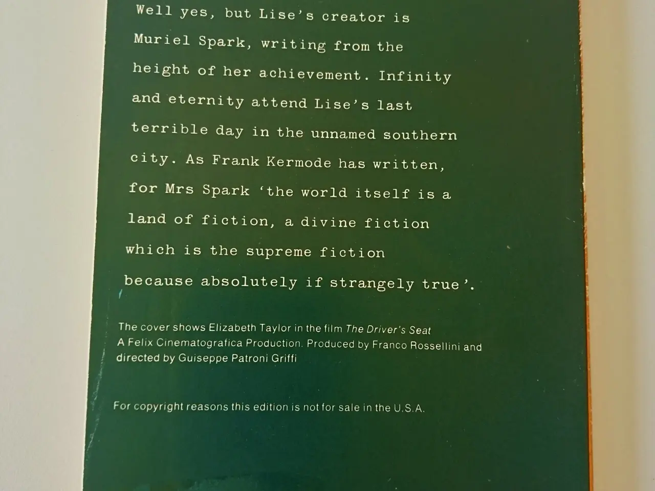 Billede 2 - The Driver's Seat. Muriel Spark