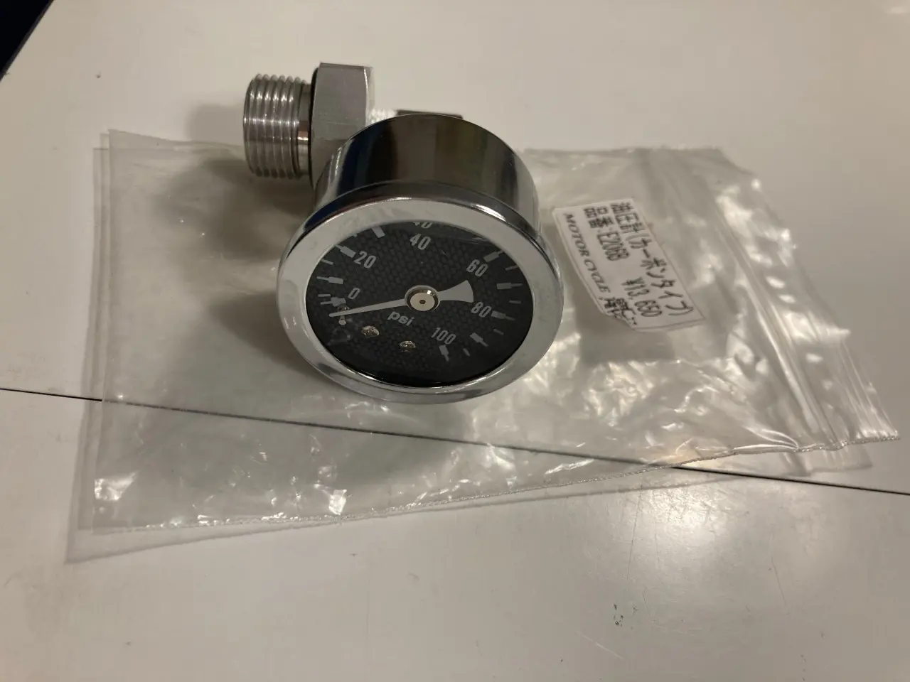 Billede 1 - CB750K Oil pressure meter - carbon style