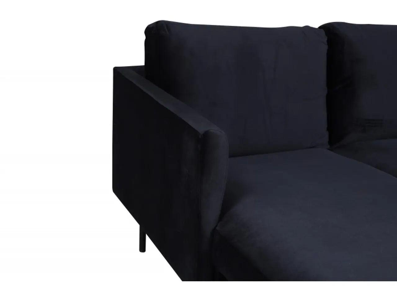 Billede 8 - Zoom U-Sofa - Sort Velour