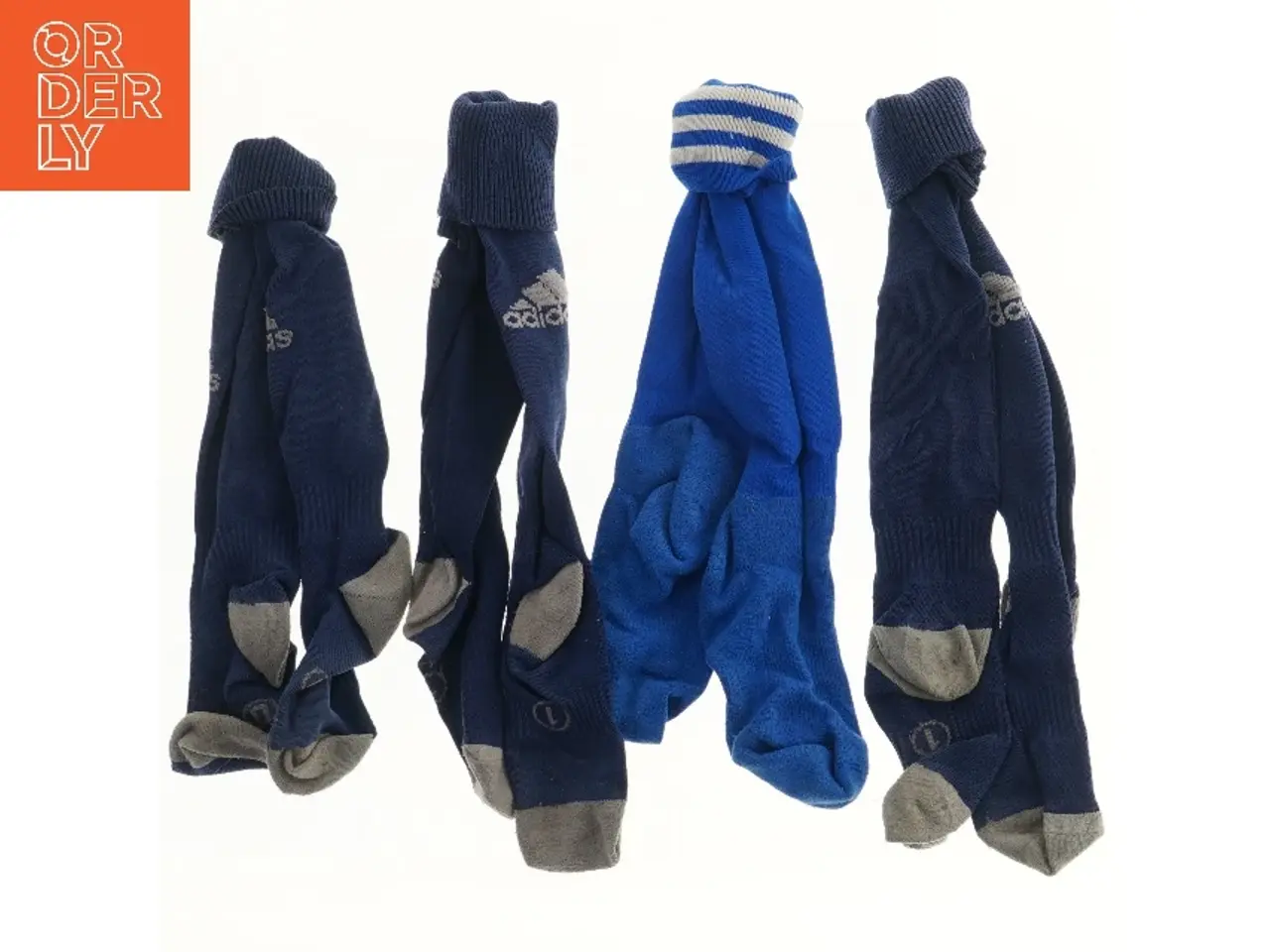 Billede 2 - 4 par Adidas fodboldstrømper (str. 4 par, 50 cm)