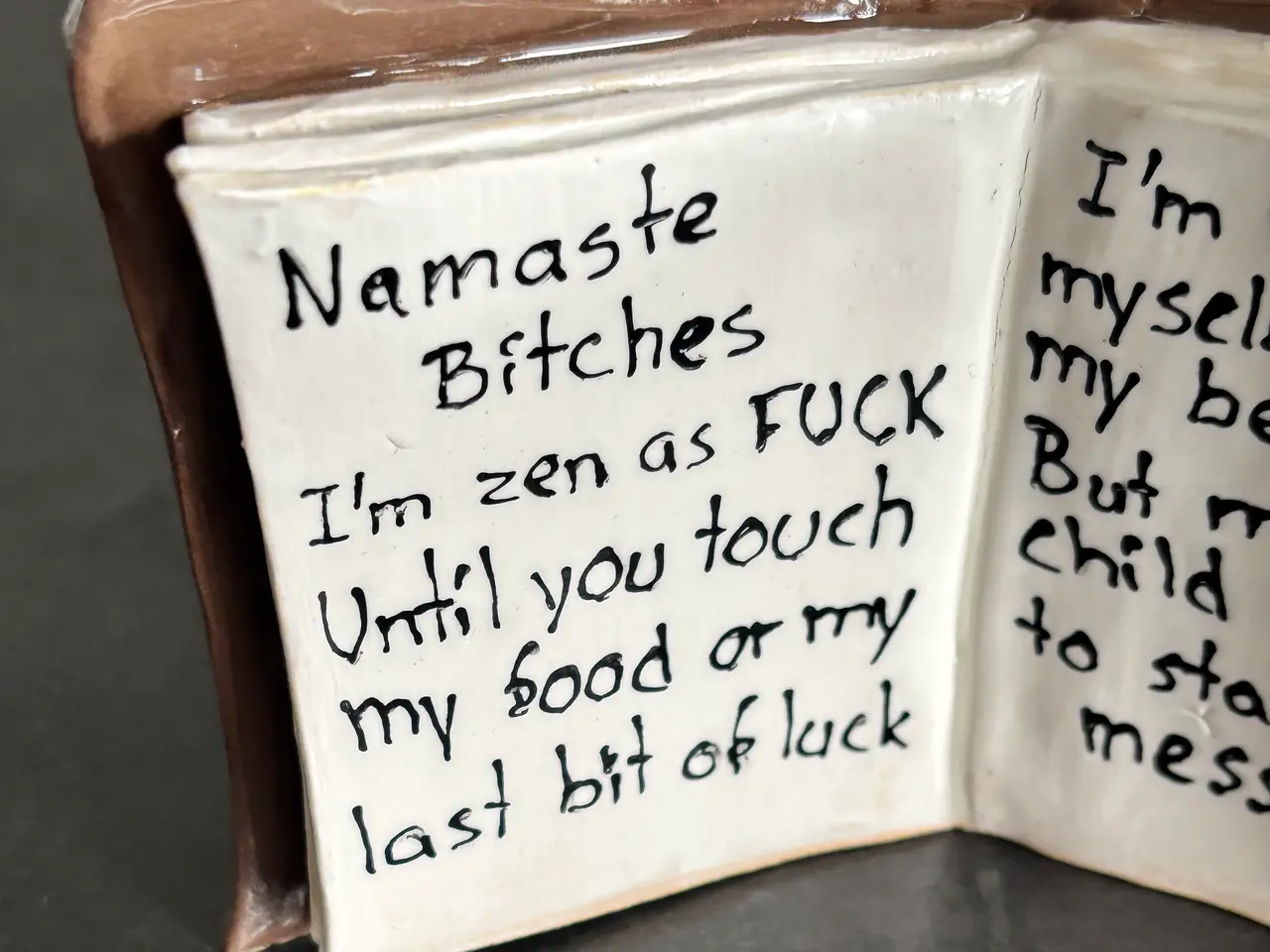 Billede 7 - Bog i keramik - Namaste Bitches