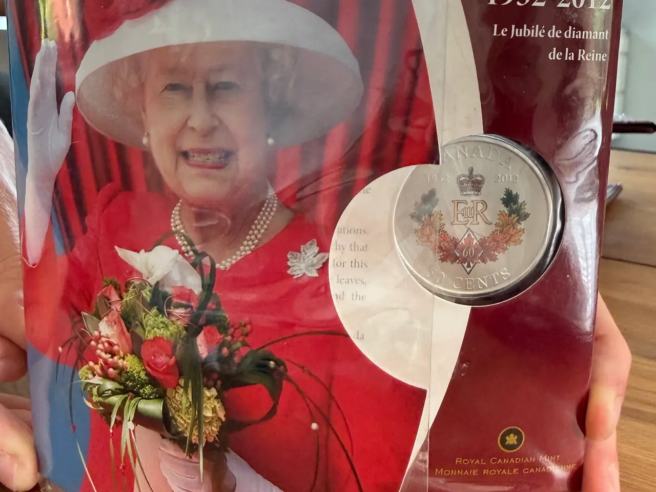 Billede 1 - Canada 50 cents 2012 – Queen Elizabeth II Diamond