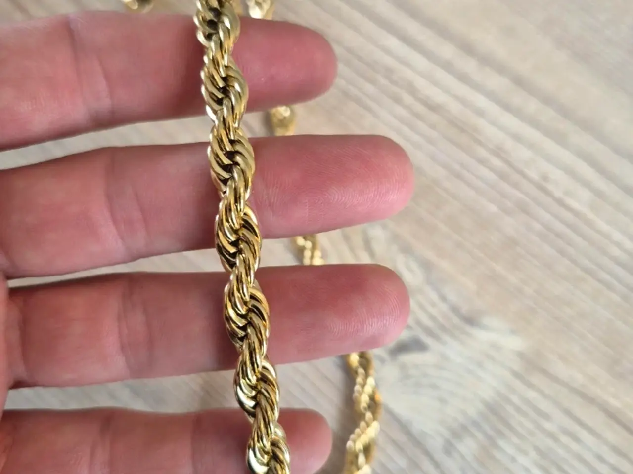 Billede 4 - 8mm goldfilled rope chain