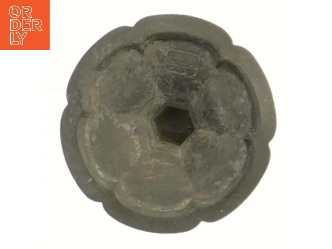Billede 2 - Lille lysestage i tin (str. 6 cm)