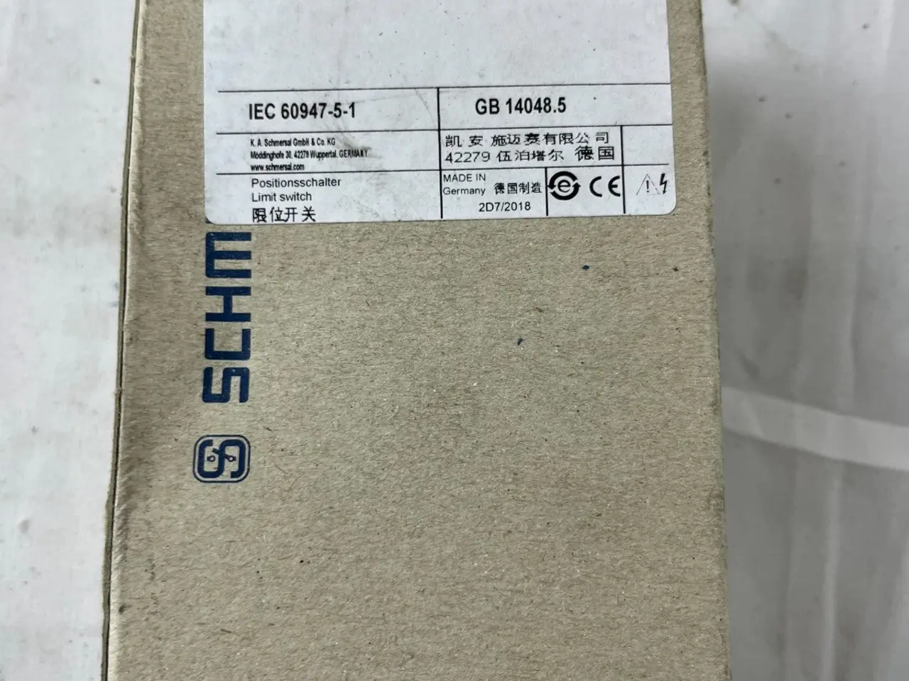 Billede 4 - Schmersal MS 330-11Y-M20 Plunger endestopkontakt