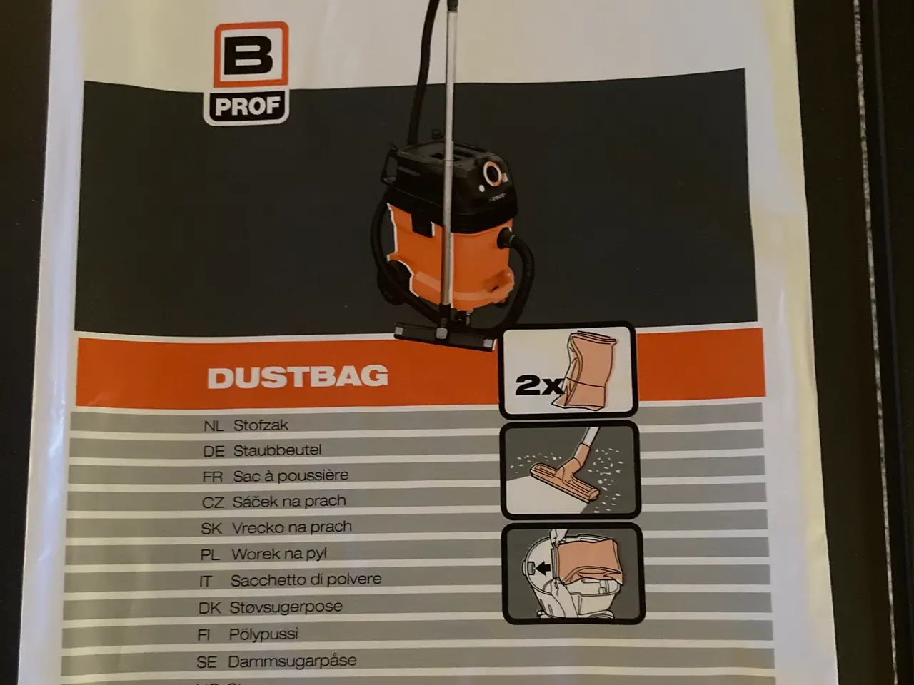 Billede 1 - B-Prof støvsugerposer dustbag produktnr. 301113