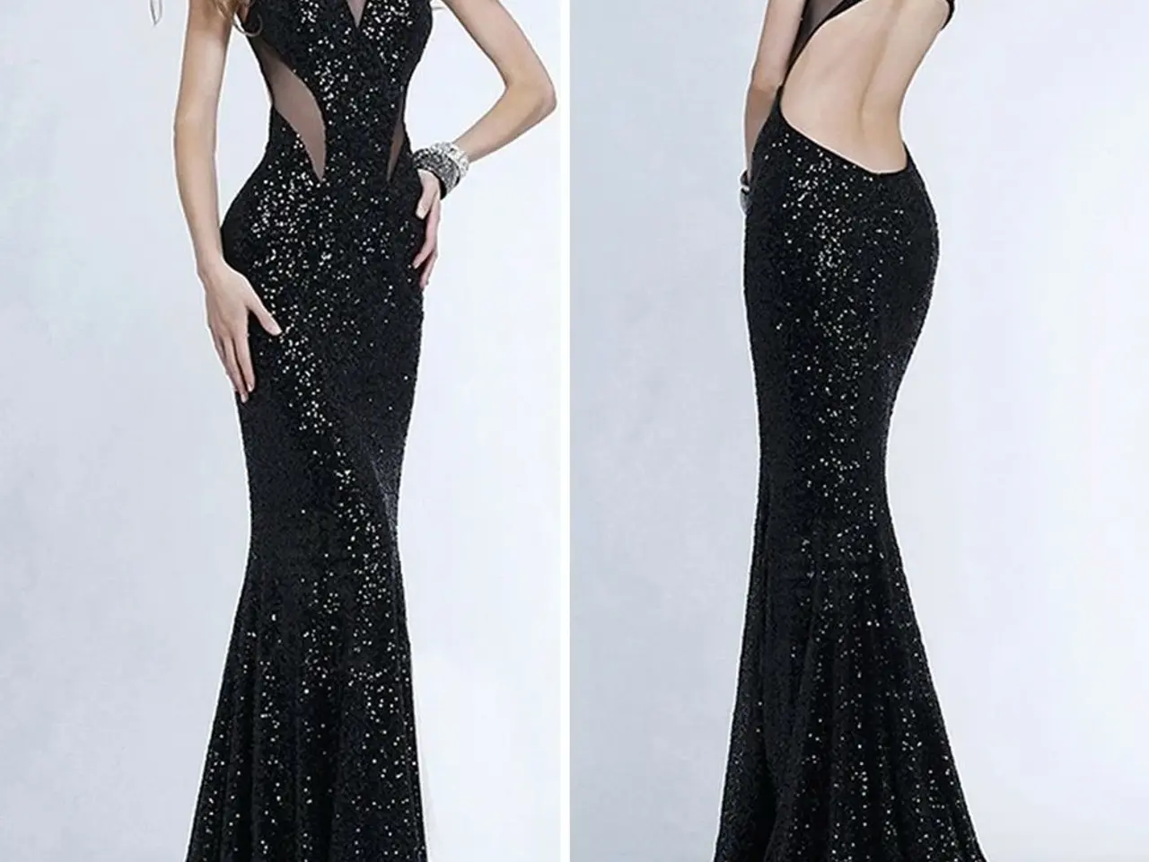 Billede 2 - Maxi - gulvlang -Sort- XL- Str: 40/42