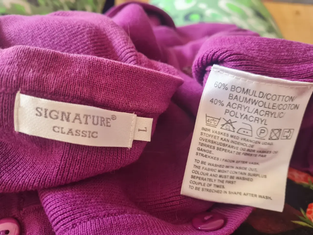 Billede 6 - Signature Classic cardigan str L