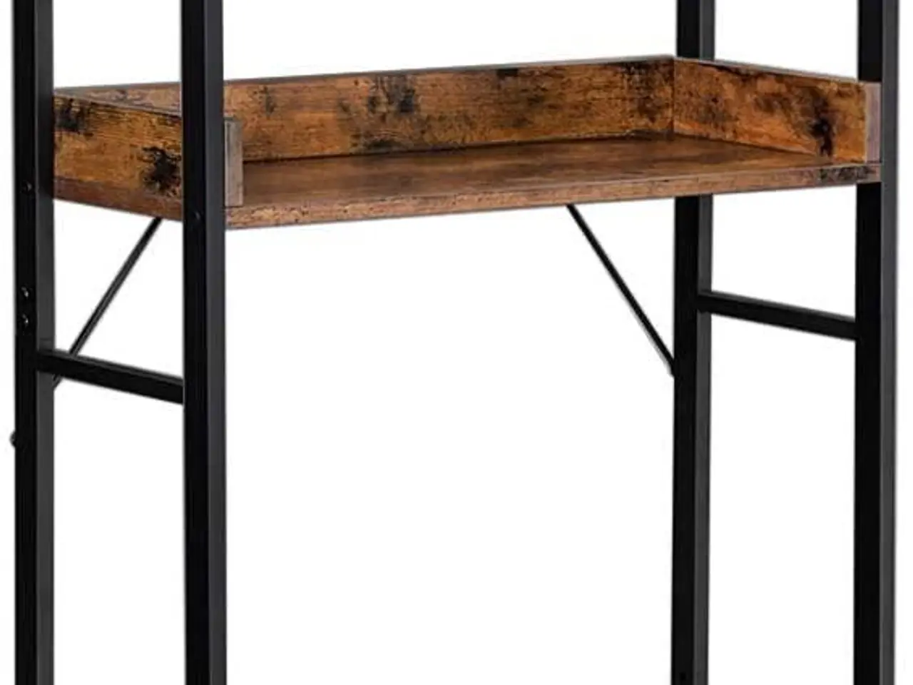 Billede 1 - Toilethylde med 3 hylder - vintagebrun-sort