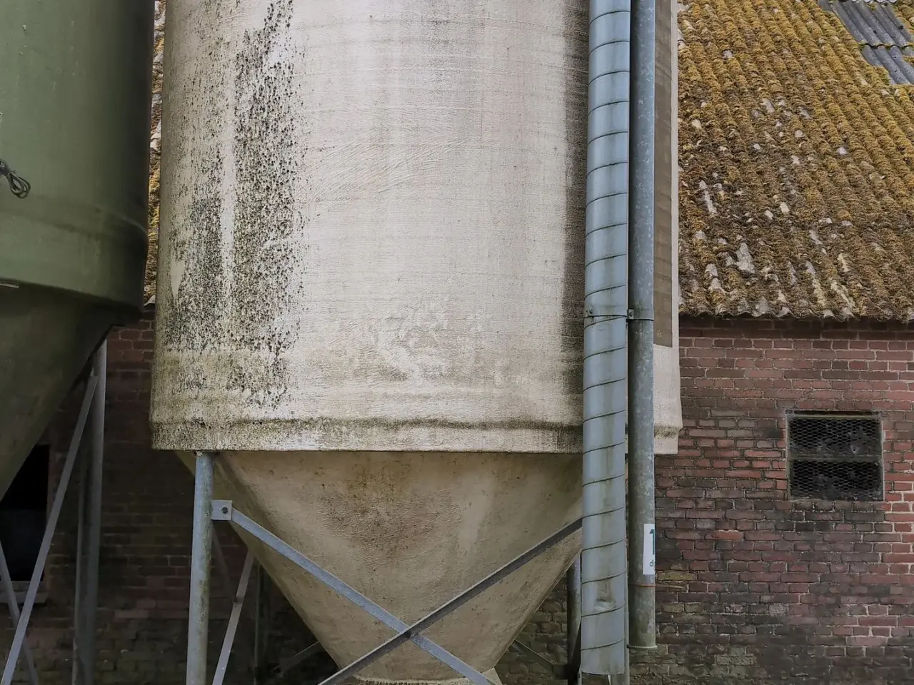 Billede 3 - Flex 40m3 glasfibersilo uden indblæsningsrør