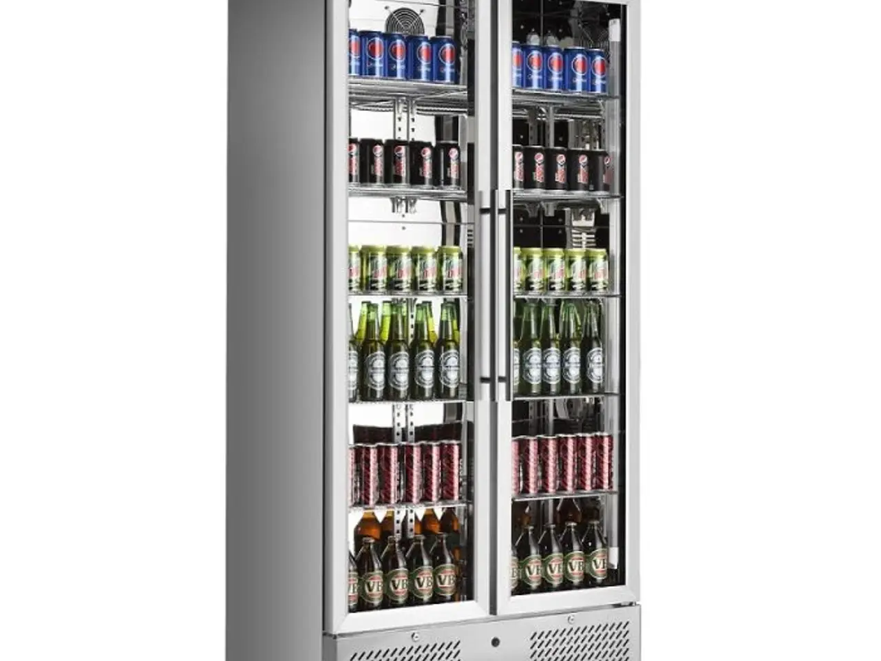 Billede 1 - Flaskekøleskab 458 liter – rustfrit stål
