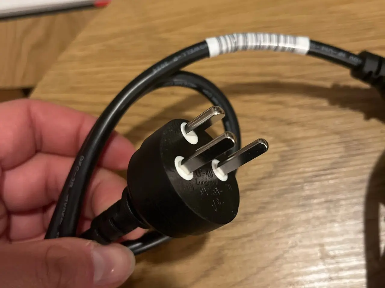 Billede 3 - 5 x strømkabler 3-pin med jord