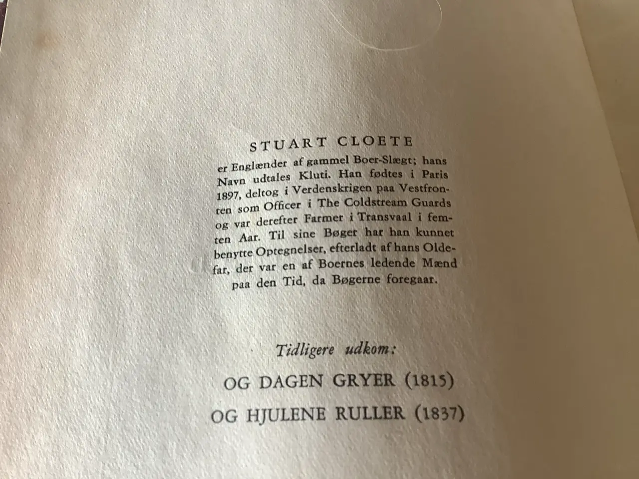 Billede 5 - Stuart Cloete født 1897. “En Boers kærlighed” 1943