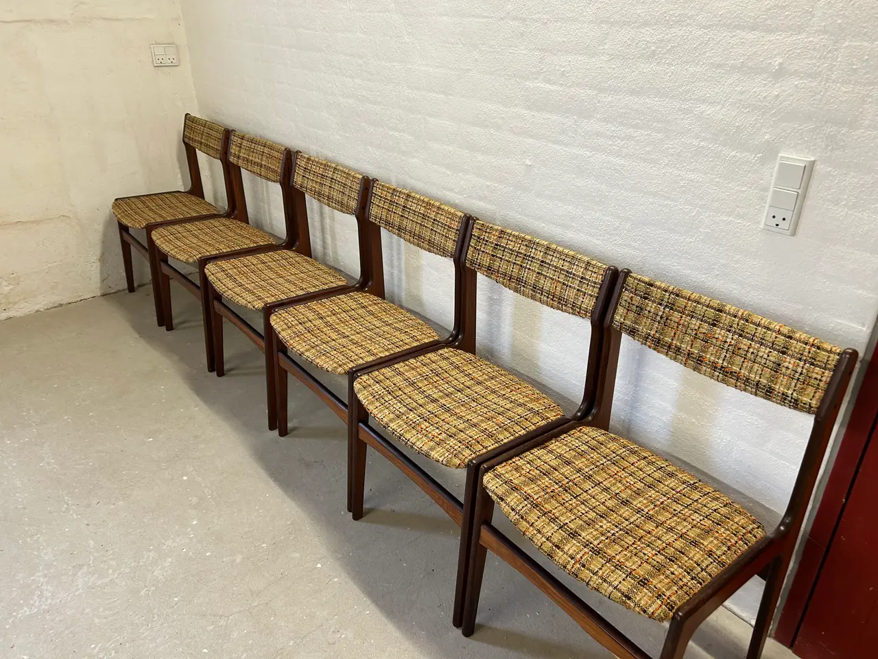 Billede 8 - 6 unikke palisanderstole i sublim stand – Dansk de