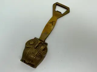 Vintage oplukker i messing 'ugle'
