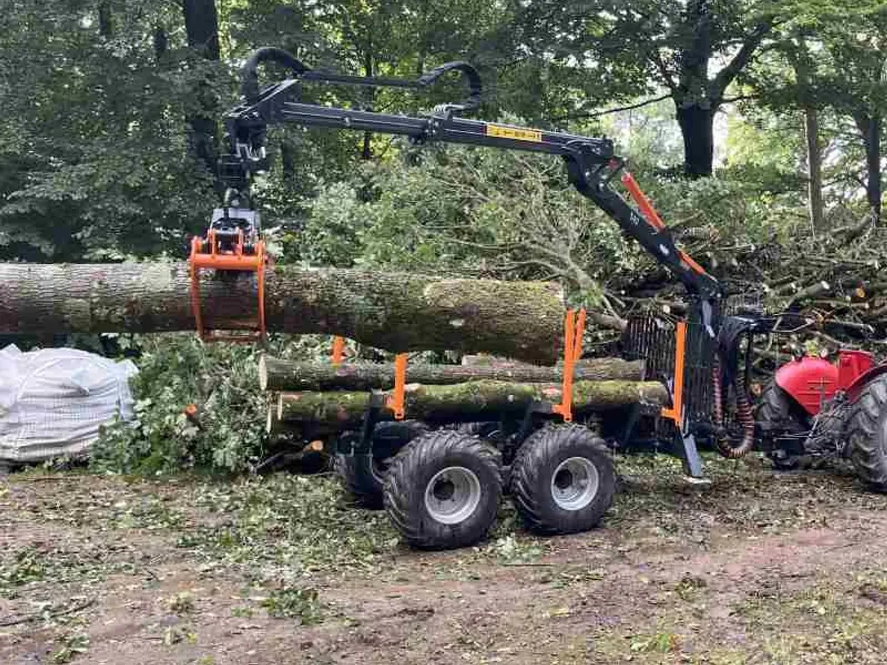 Billede 4 - 5 t BMF skovvogn med 4,3 m kran
