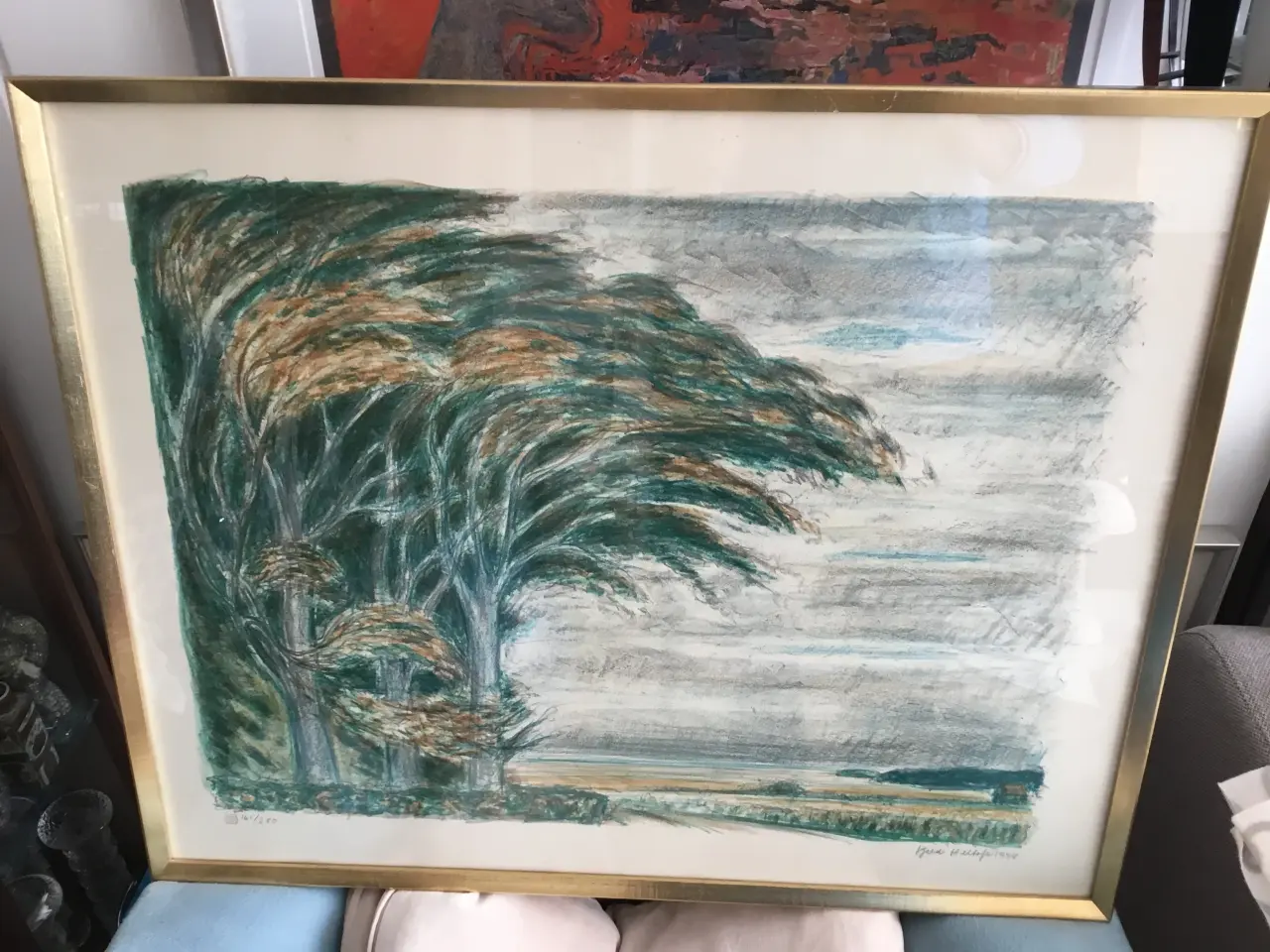 Billede 2 - Litografi af kendt kunstner