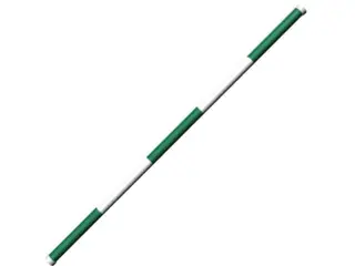 Bom krydstræ Ø9,5 x3,0m incl endekapper