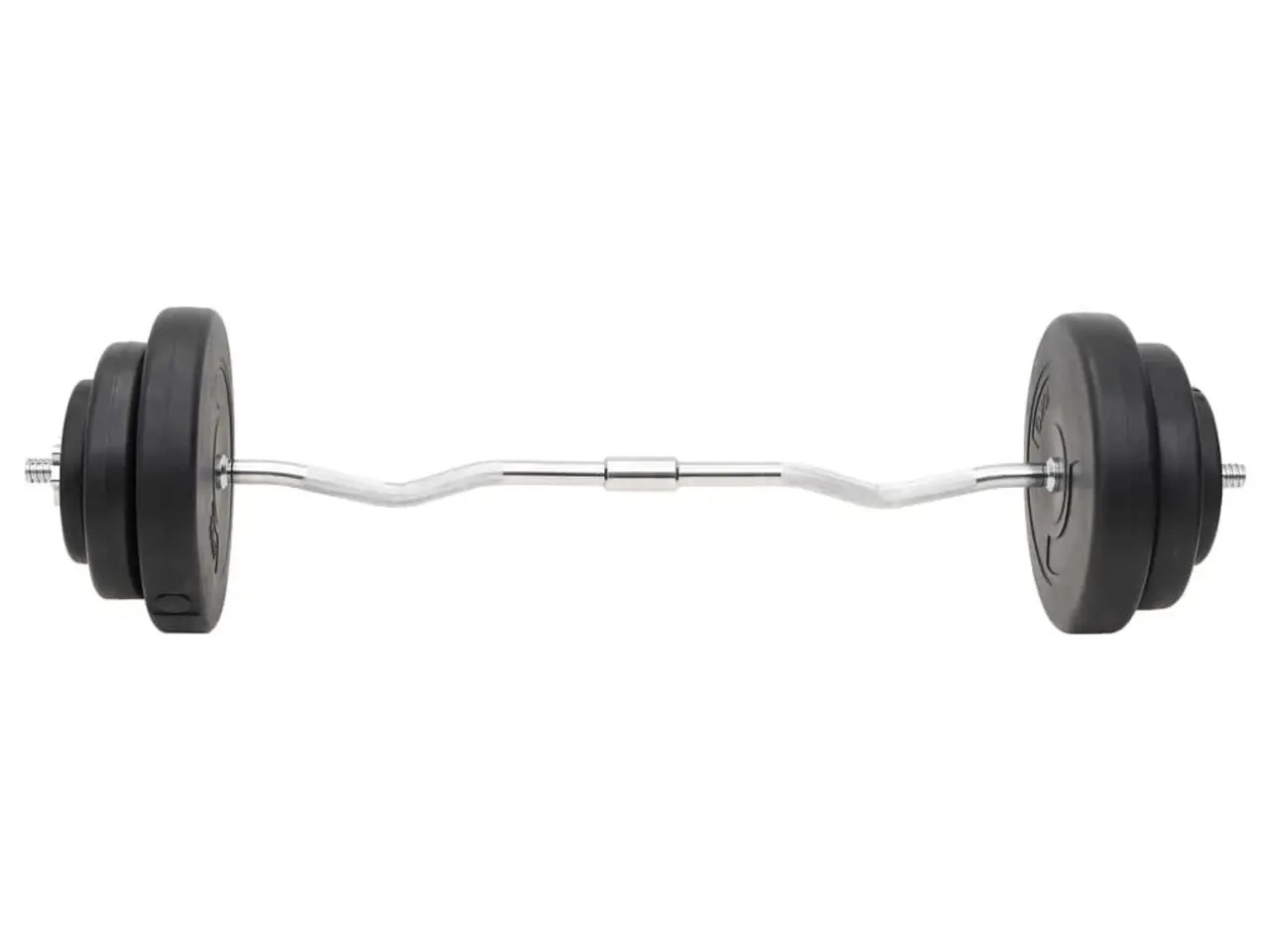 Billede 4 - Vægtstang- og håndvægtsæt med skiver 60 kg
