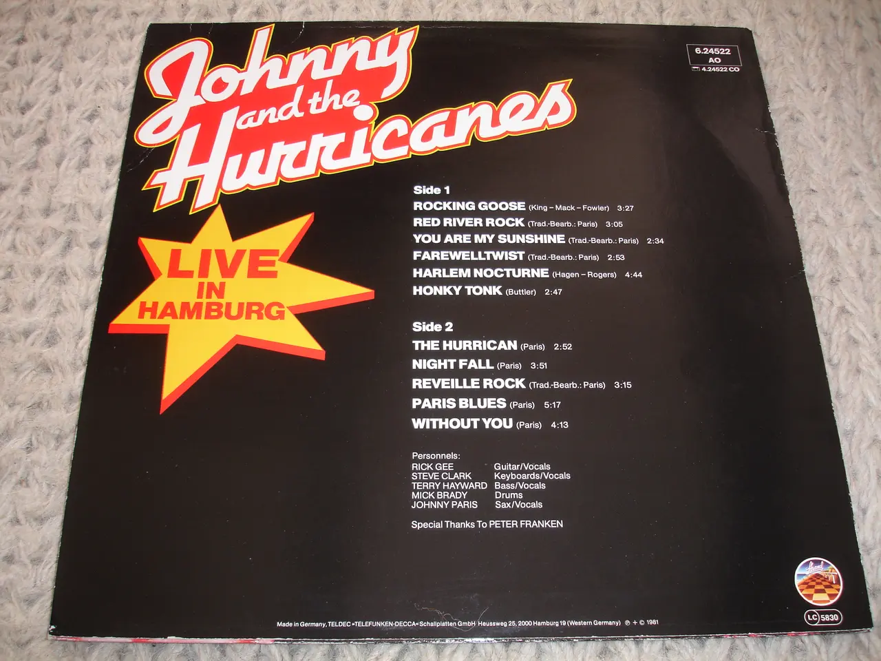 Billede 3 - Johnny And The Hurricanes – Live In Hamburg