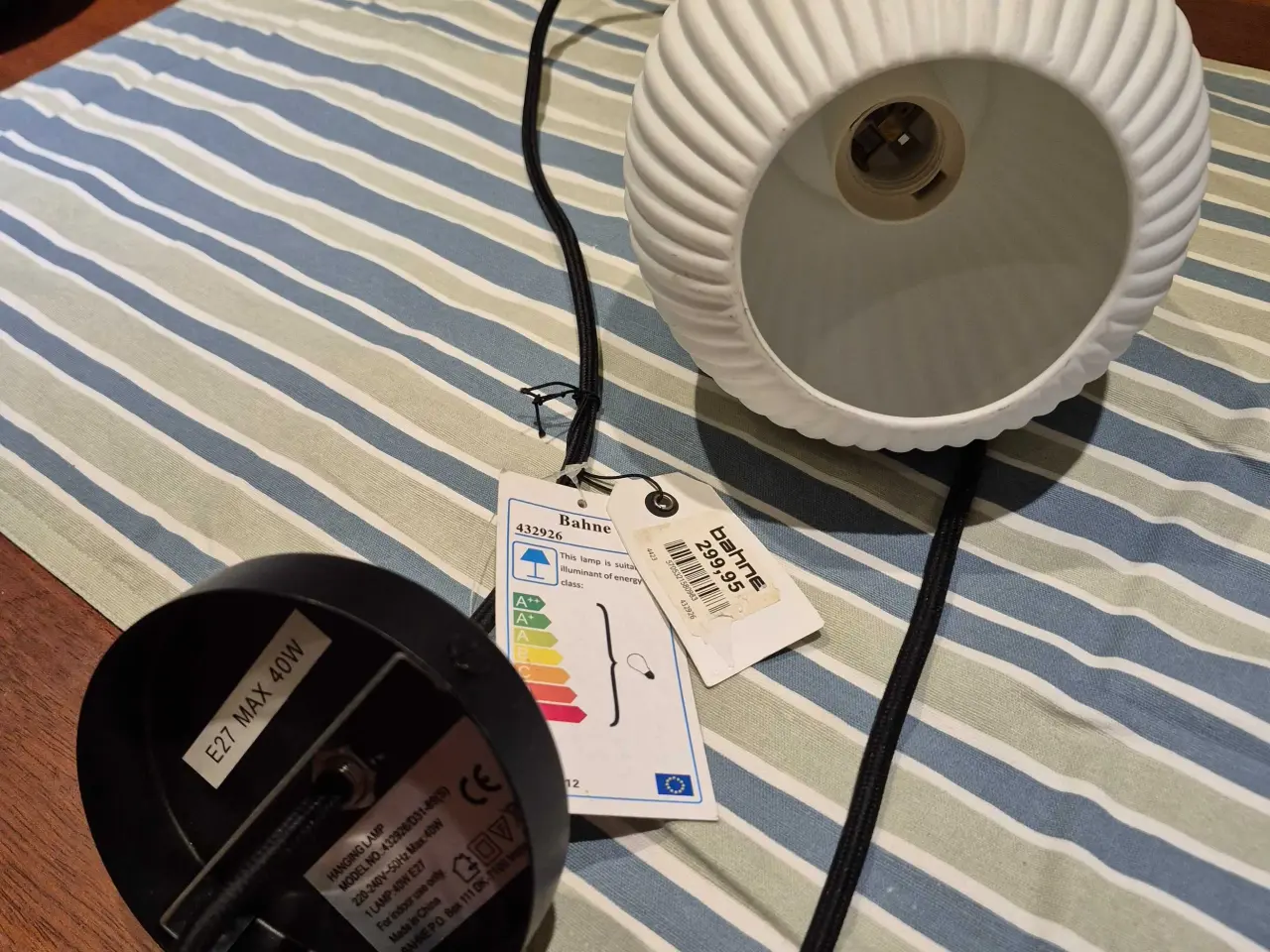 Billede 3 - Ny keramik loftd lampe