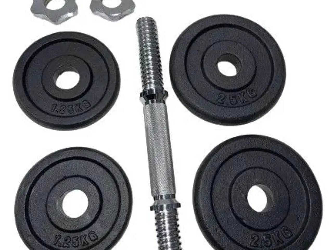 Billede 2 - 10 kg. Justerbar håndvægt med runde kanter - 30 mm