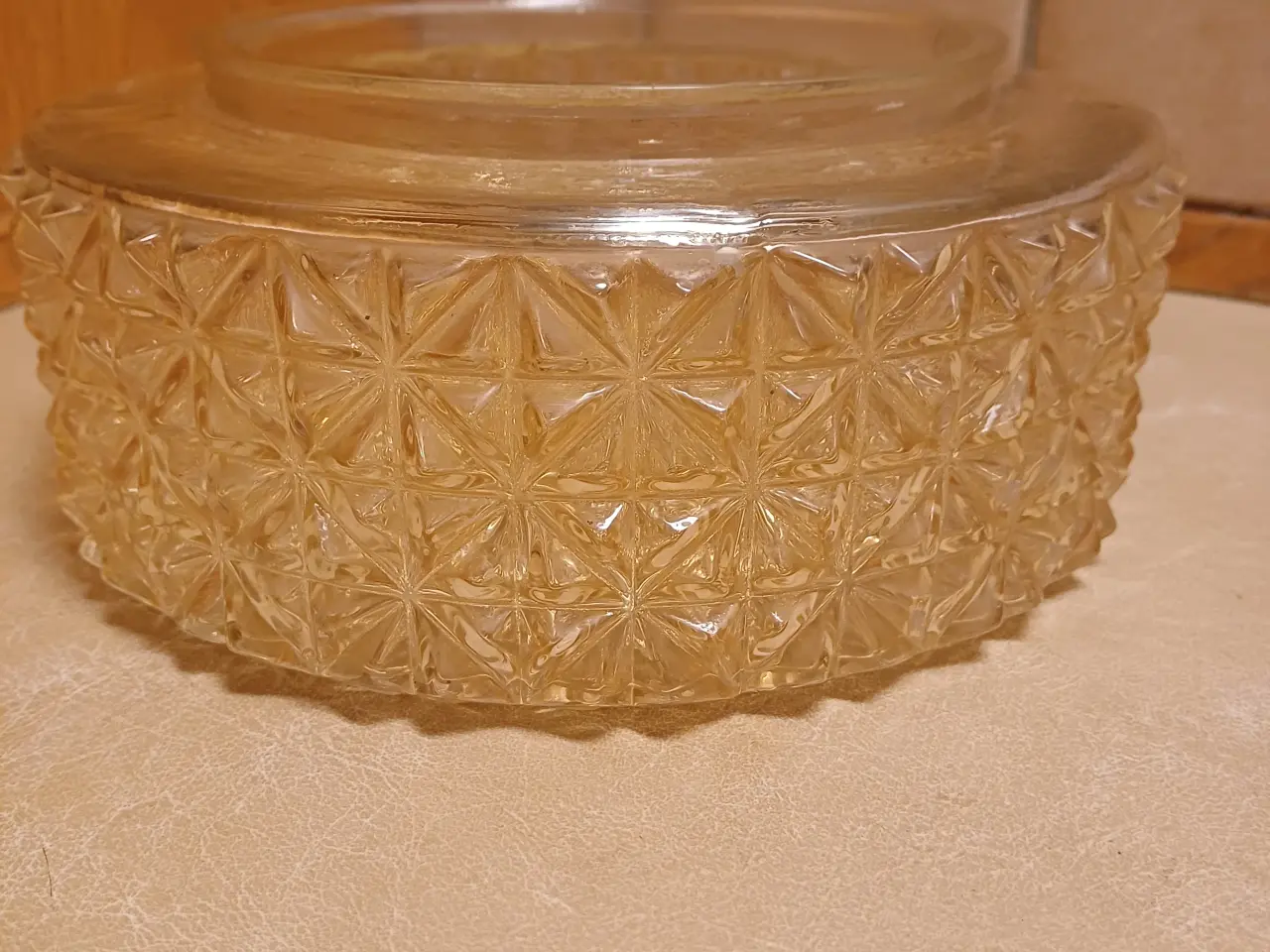 Billede 2 - Plafond vintage med mønstret glas fra 1970´erne -