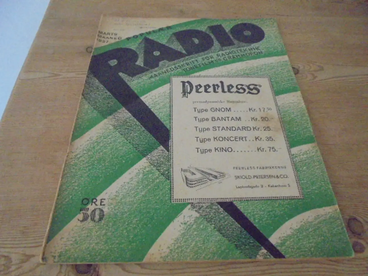 Billede 1 - Månedsmagasinet POPULÆR RADIO fra marts 1937