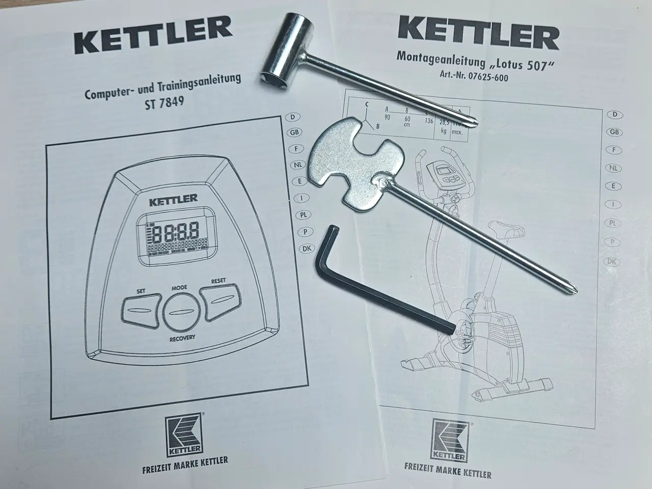 Billede 5 - Kettler motionscykel 507 med computer GIV ET BUD
