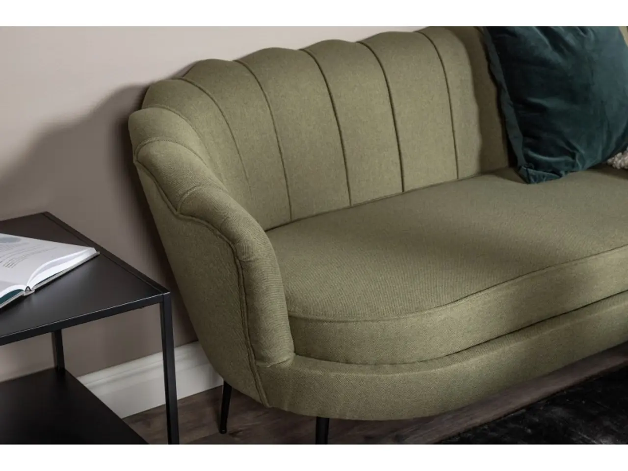 Billede 7 - Calais 3 personers Sofa - Sort og Grøn
